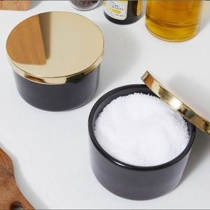 Z Gallerie storage duo ceramic canisters - brand new